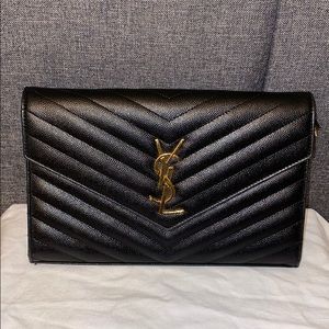 Yves Saint Laurent Monogram Chain Wallet